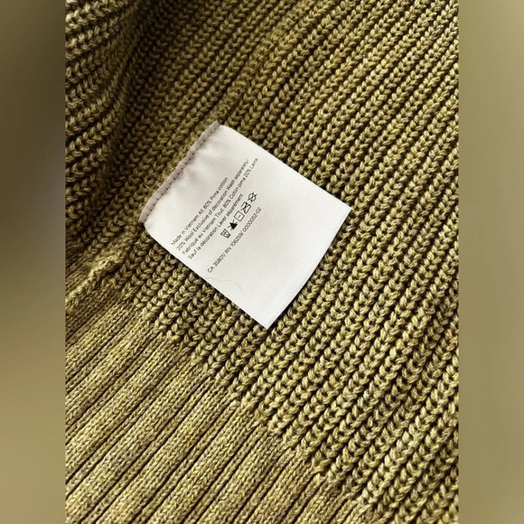 Lululemon Cotton Knit Textured Wrap Rosemary Green Size 6 - Picture 7 of 8